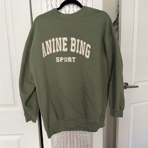 Anine Bing Sport Olive Sweatshirt